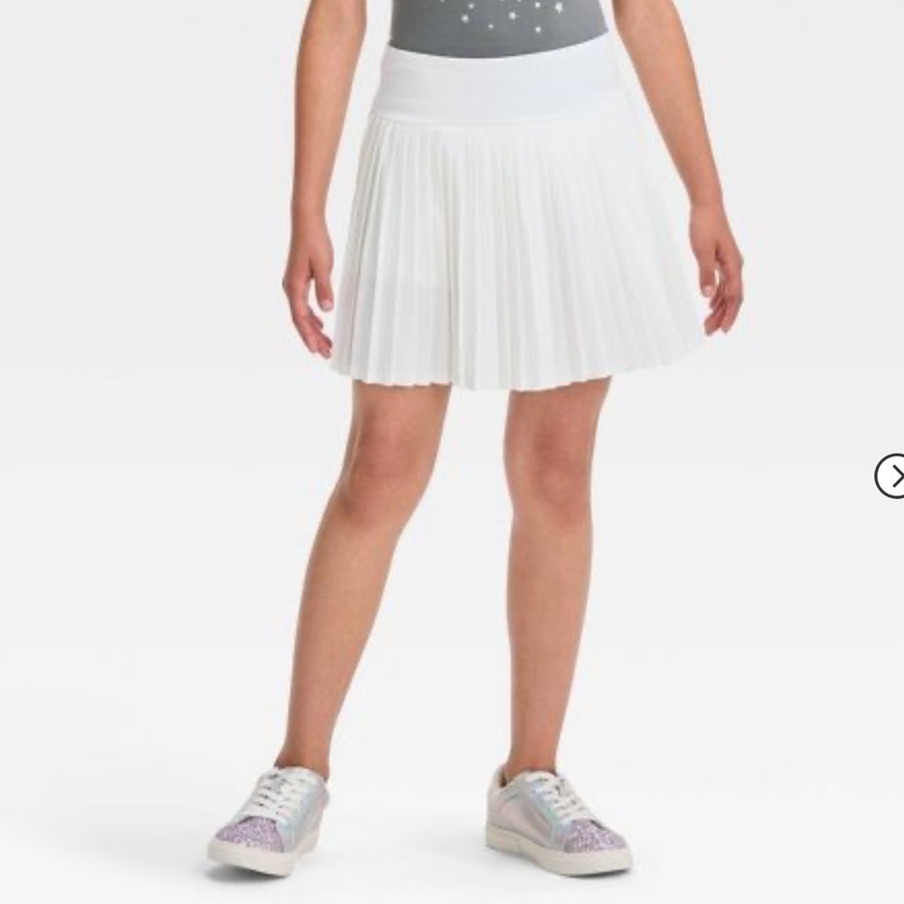 Pleated Tennis Skort White W2.